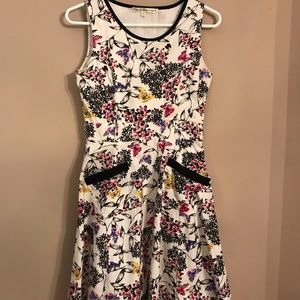 Uttam Boutique Butterfly Print Dress